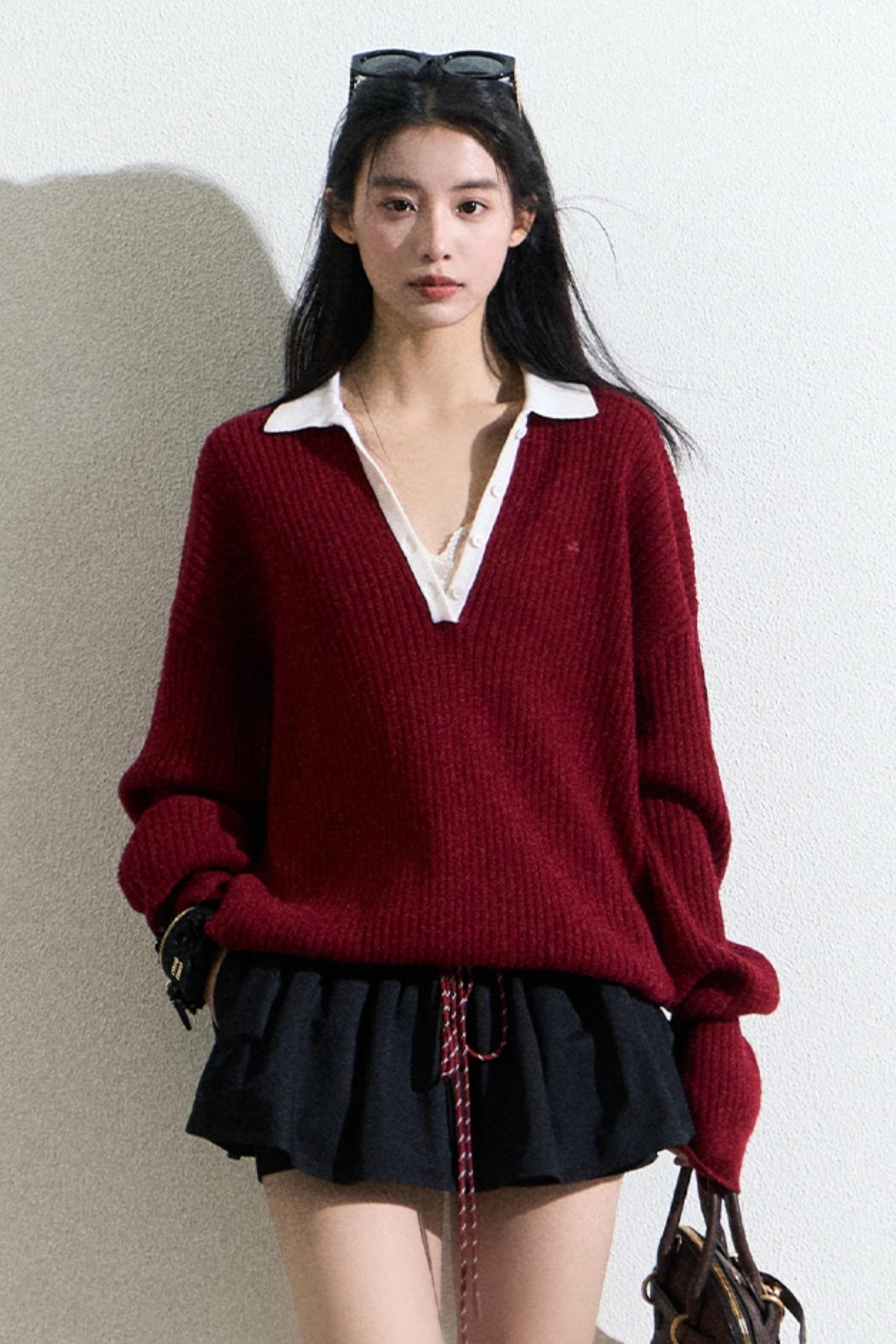 Cozy Wool Turtleneck Sweater Top