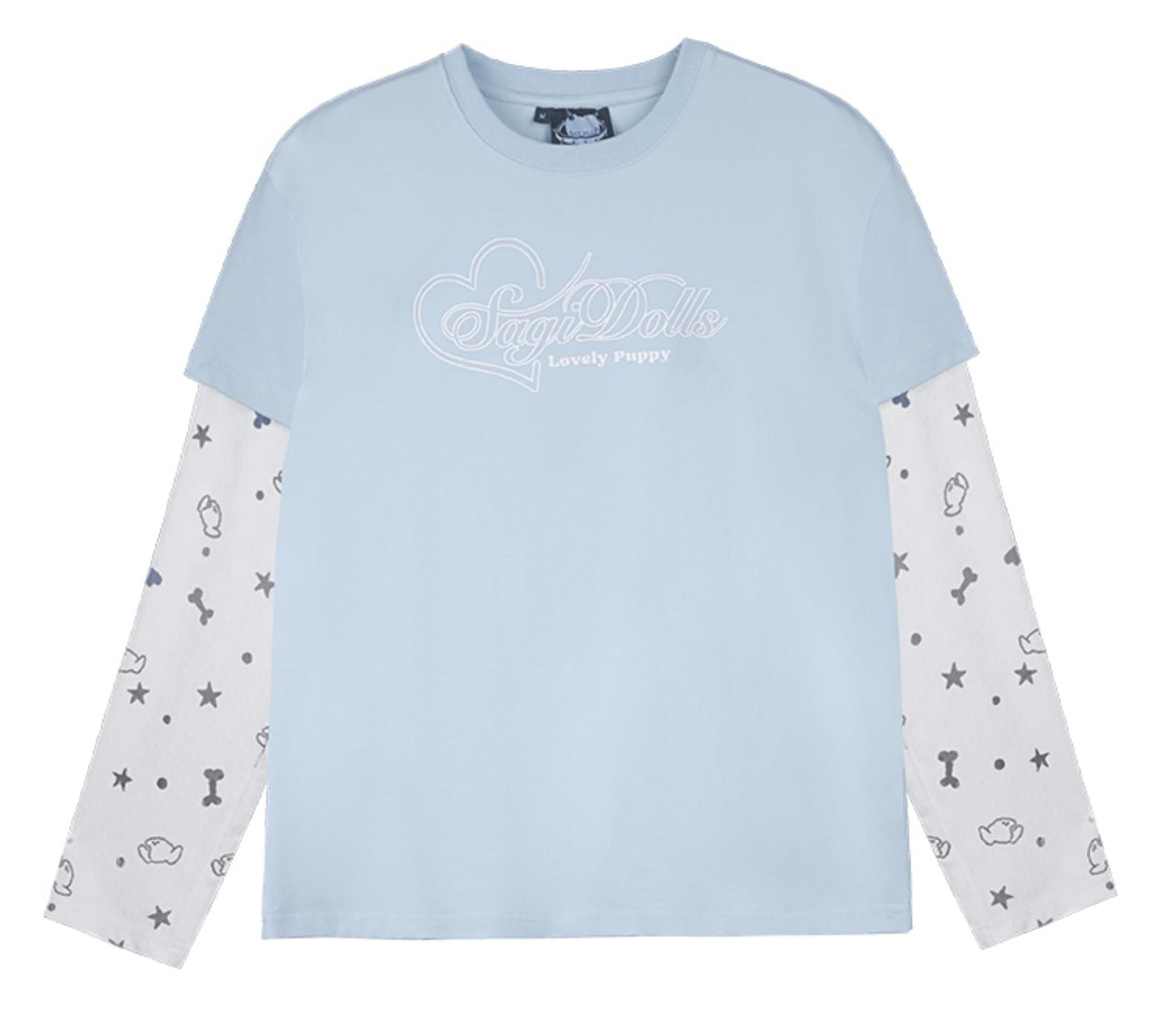 Blue & White Splice T-Shirt