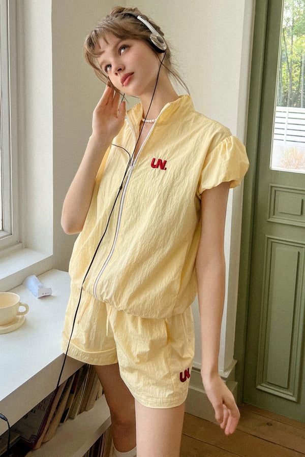 Vintage Cream Bubble Sleeve Set-Up