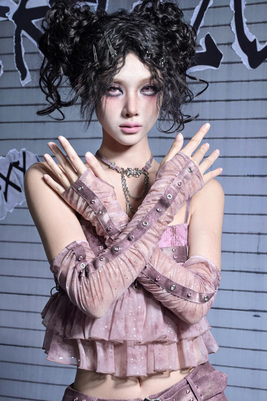 Subculture Pleated Long Sleeves