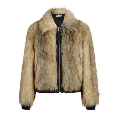 Imitation Fox Fur Coat