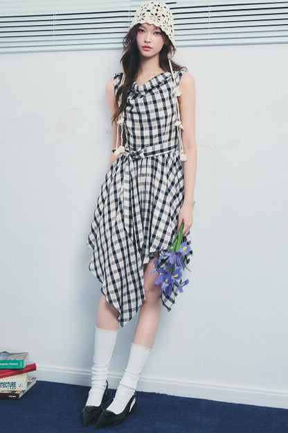 Forest End Plaid Swing Dress