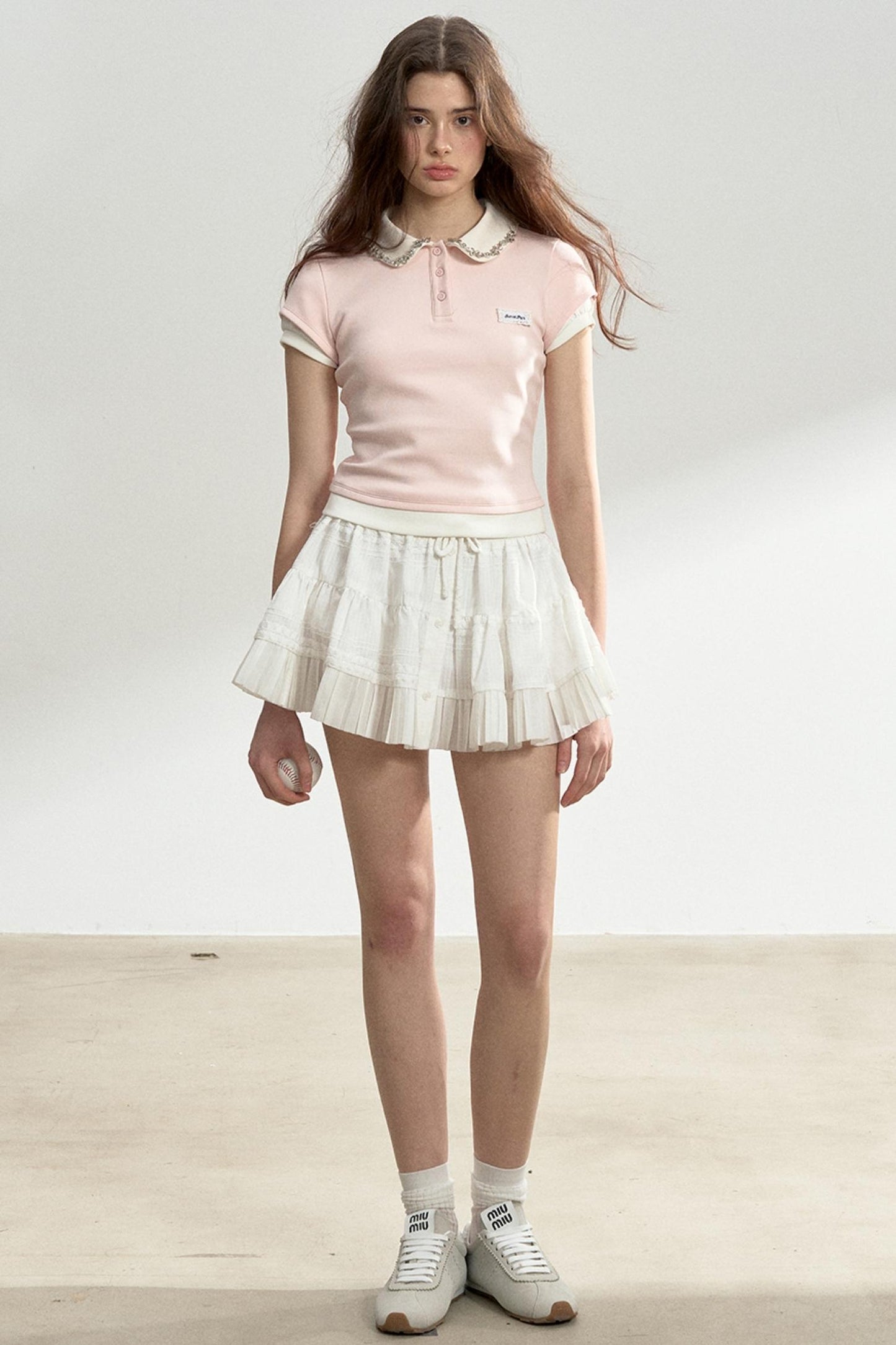 Pink Drill Collar Top