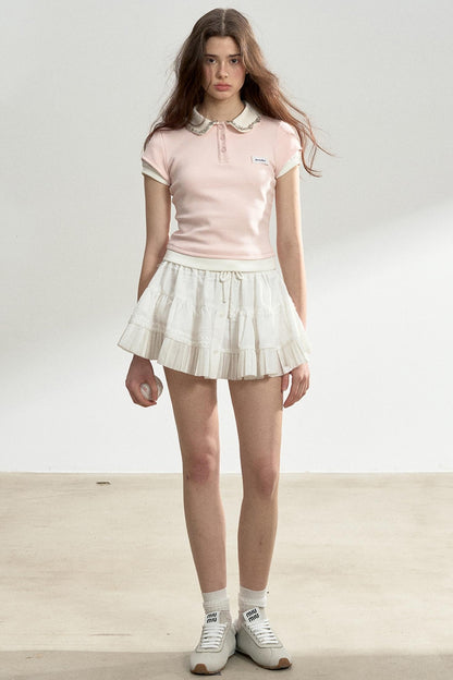 Pink Drill Collar Top