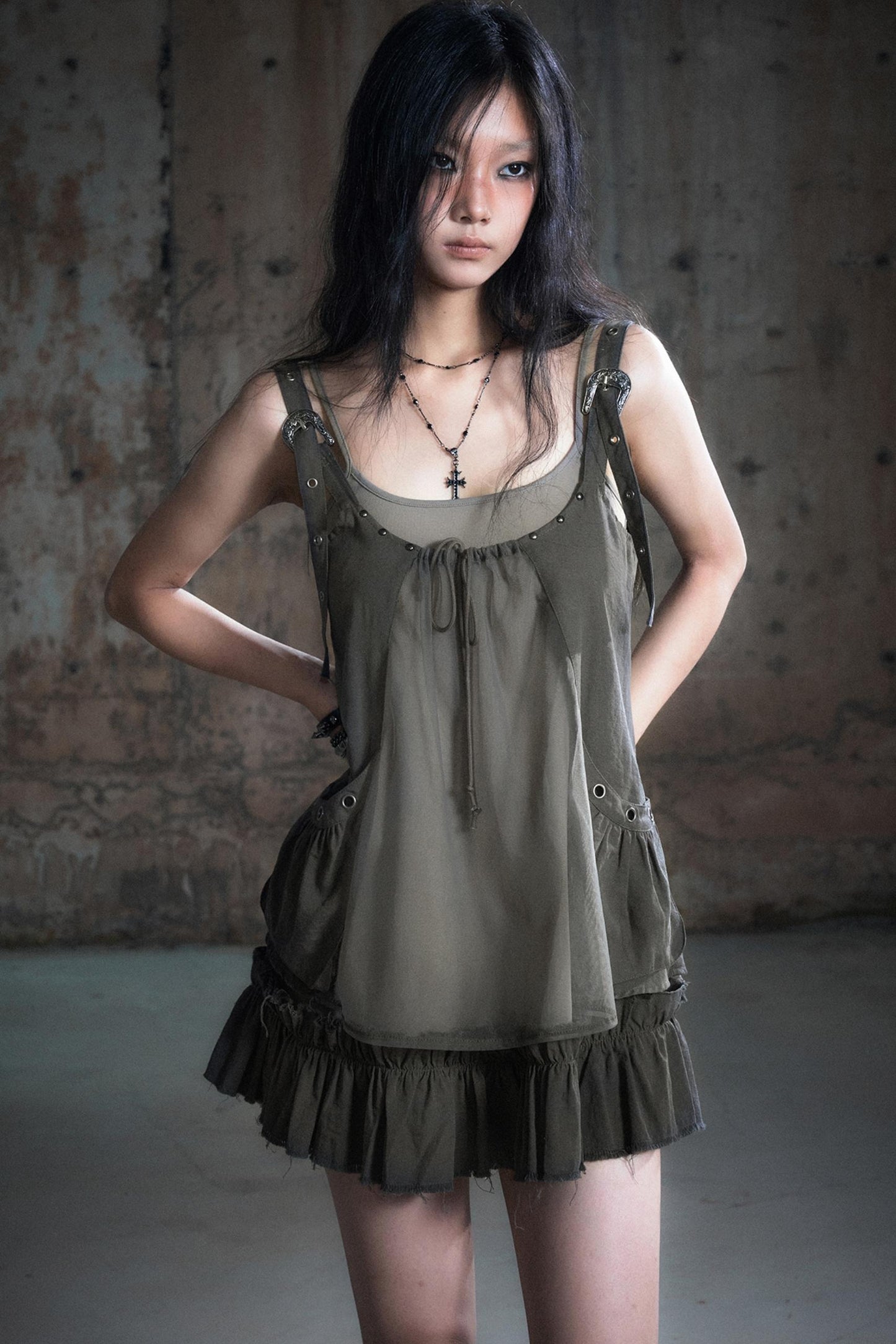 Two-Piece Strap Fall Dress