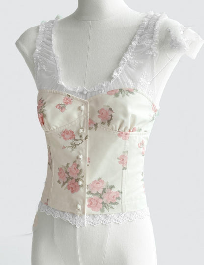 Fit Lace Detail Strap Top