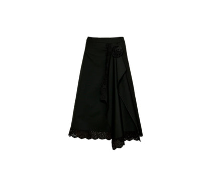 Original Black Retro A-Line Skirt