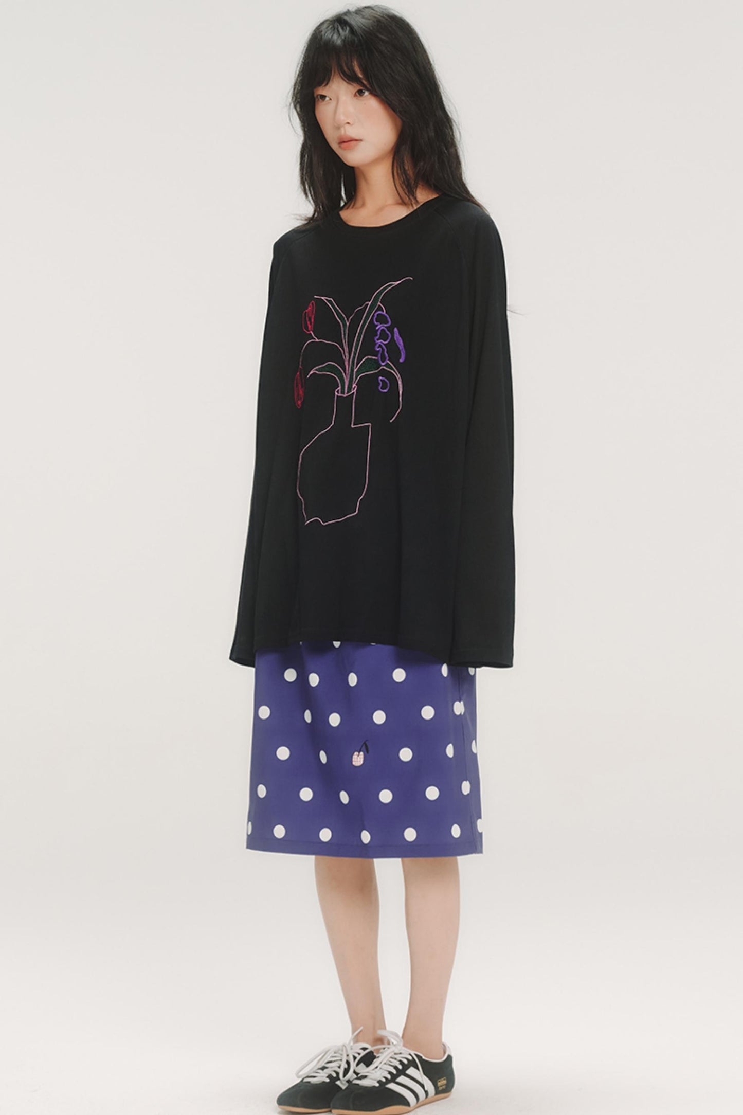 Cherry Polka Dot Skirt