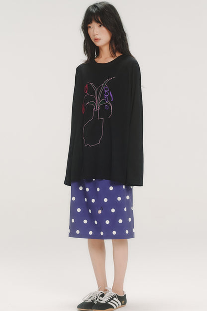 Cherry Polka Dot Skirt