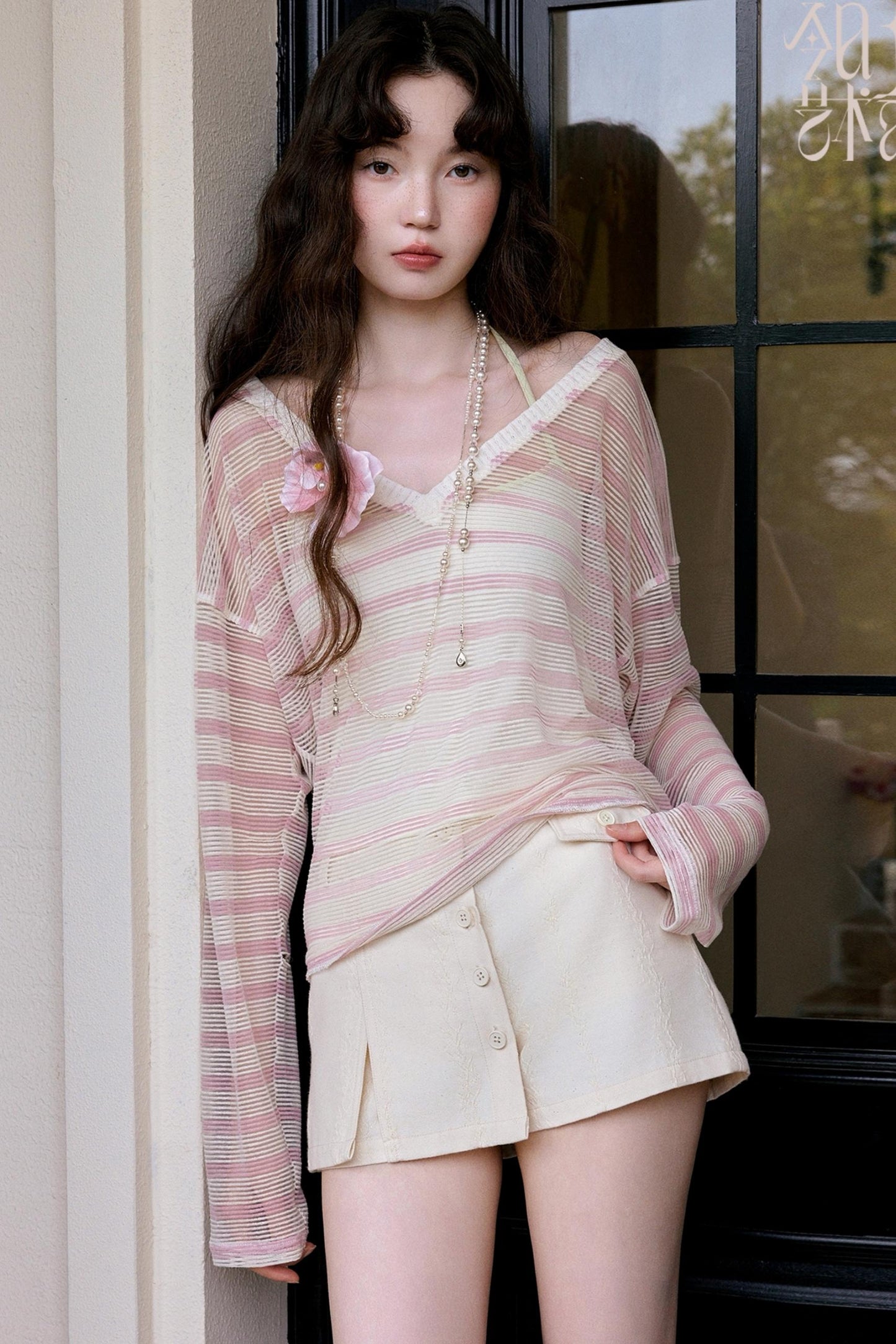 Bohemian Striped Blouse Set-Up