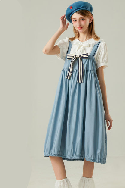 Blue Strappy Maxi Dress