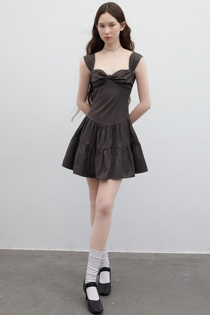 Brown Bow Ballroom Dress
