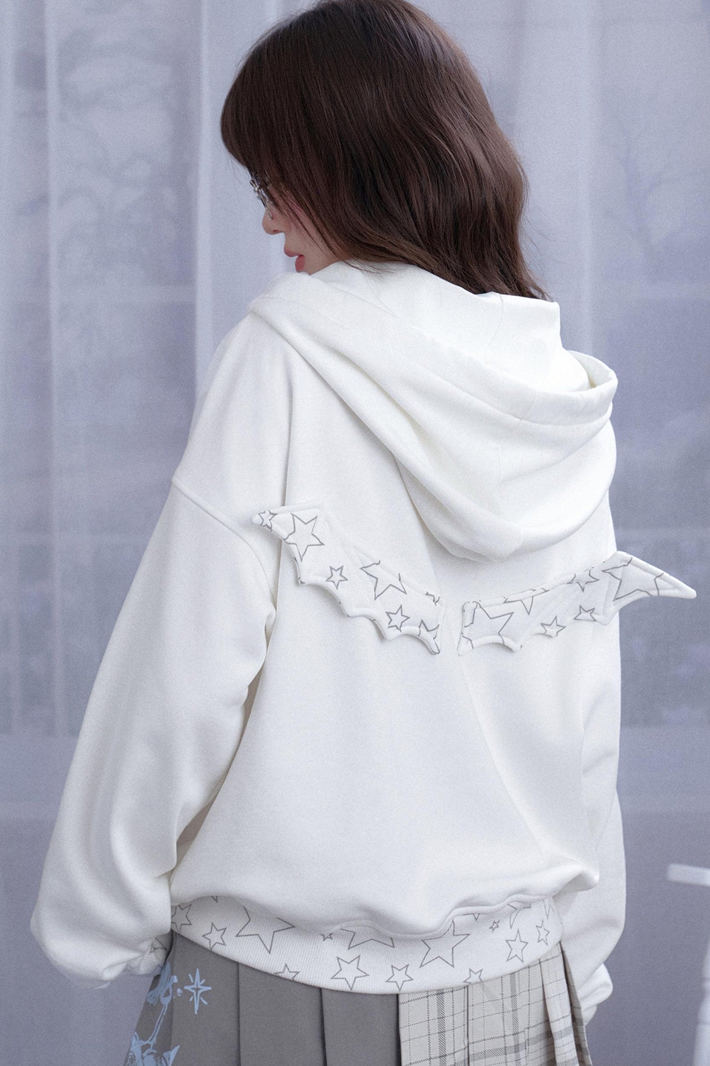 Angel Wings Graffiti Hooded Sweatshirt