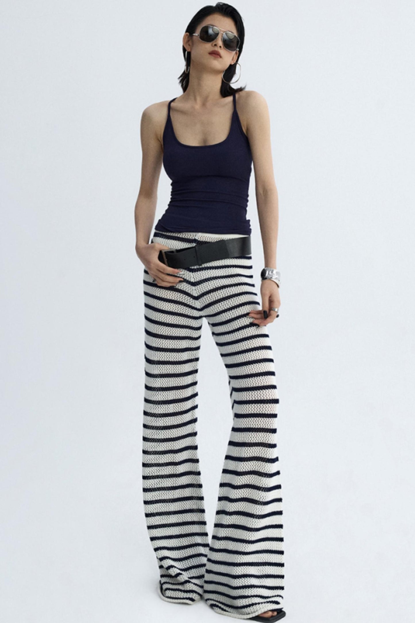 Vintage Distressed Square Buckle Waist Seal