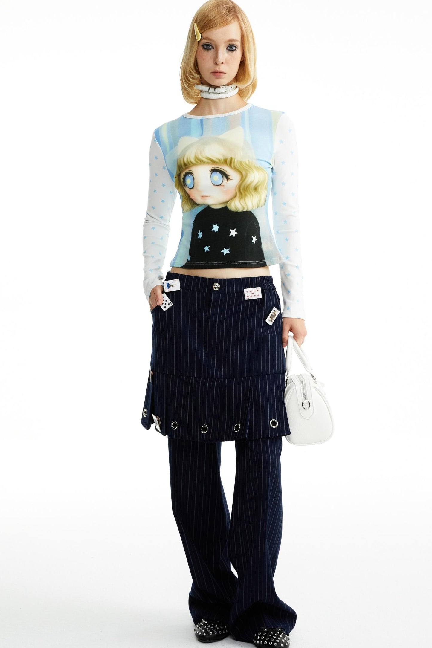 Cotton Little Girl Cartoon T-shirt