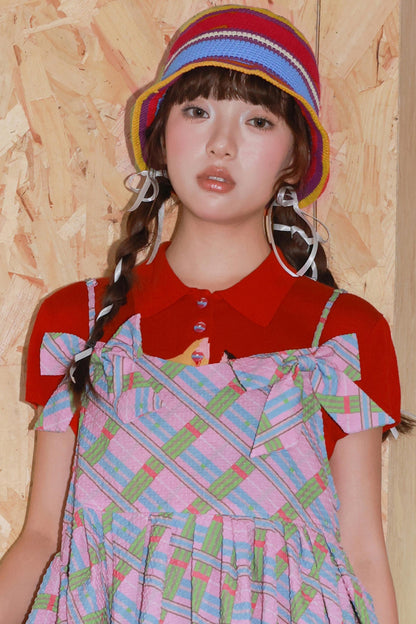 Colorful Stripe Crochet Hat