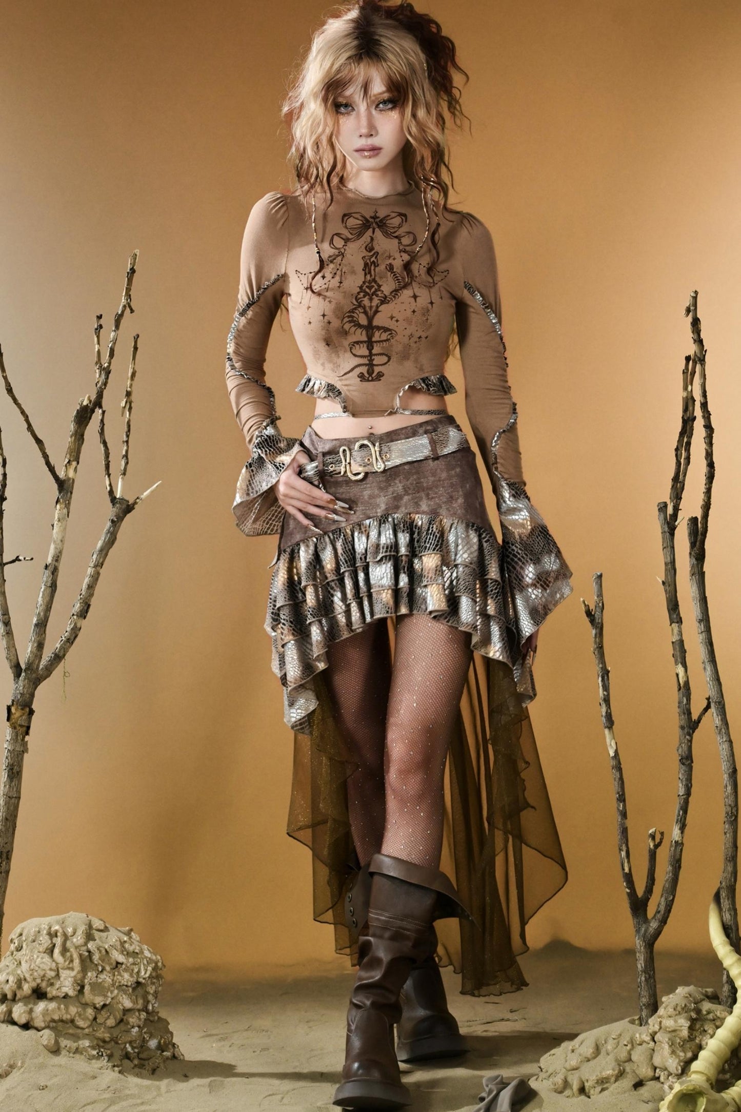 Snake Decree Long-Sleeved Top