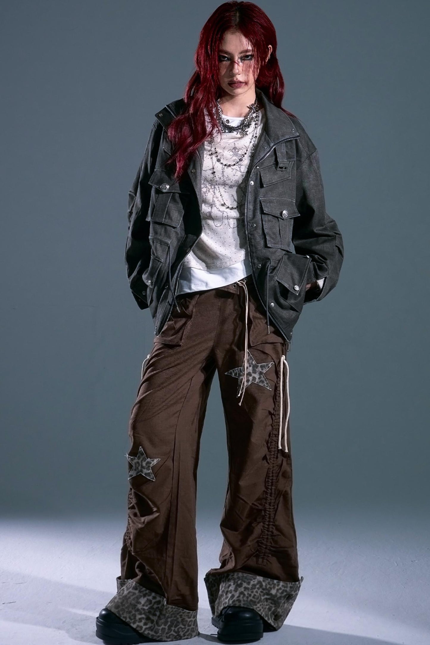 Garden Vintage Distressed Cargo Jacket