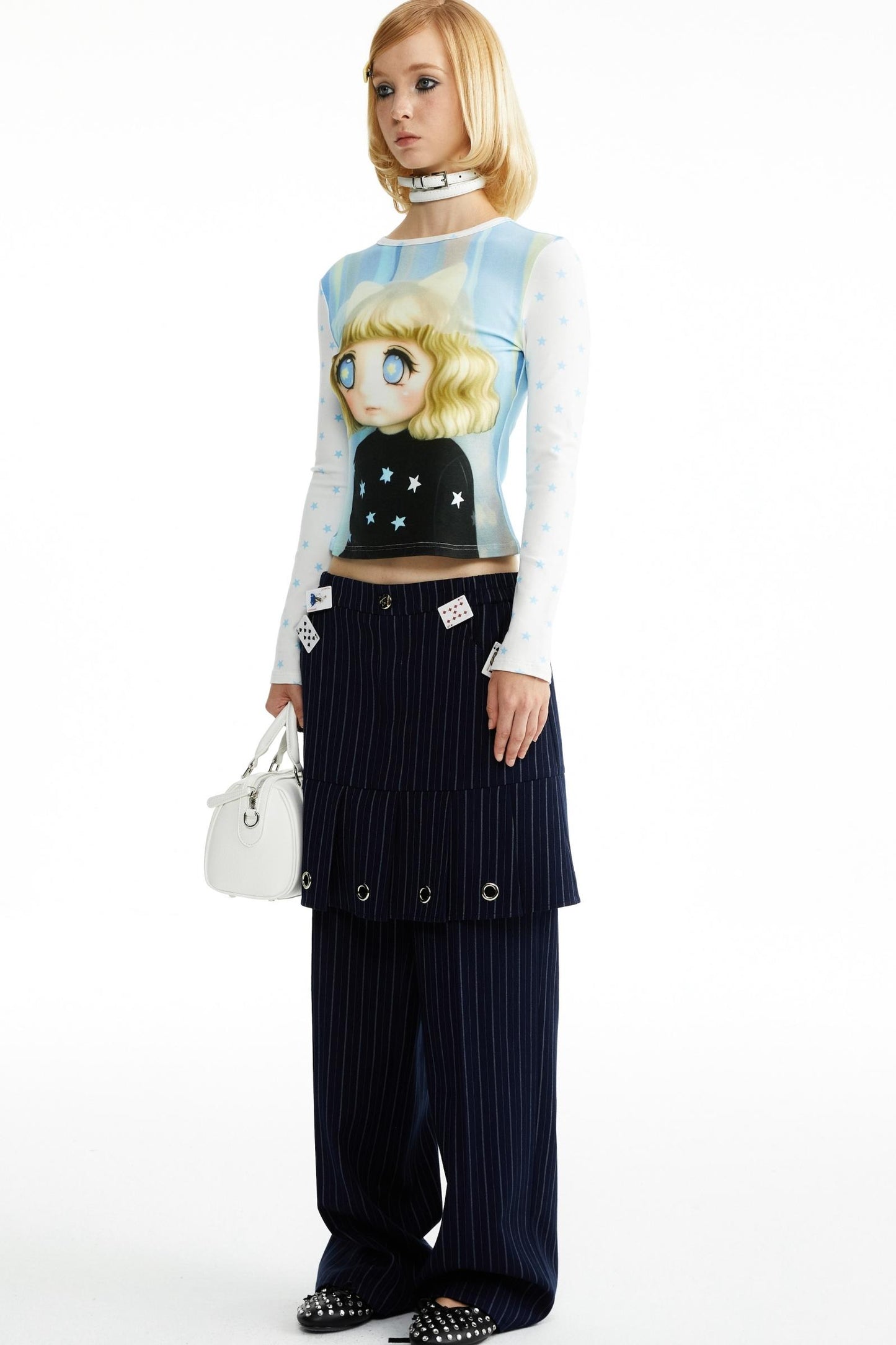 Cotton Little Girl Cartoon T-shirt