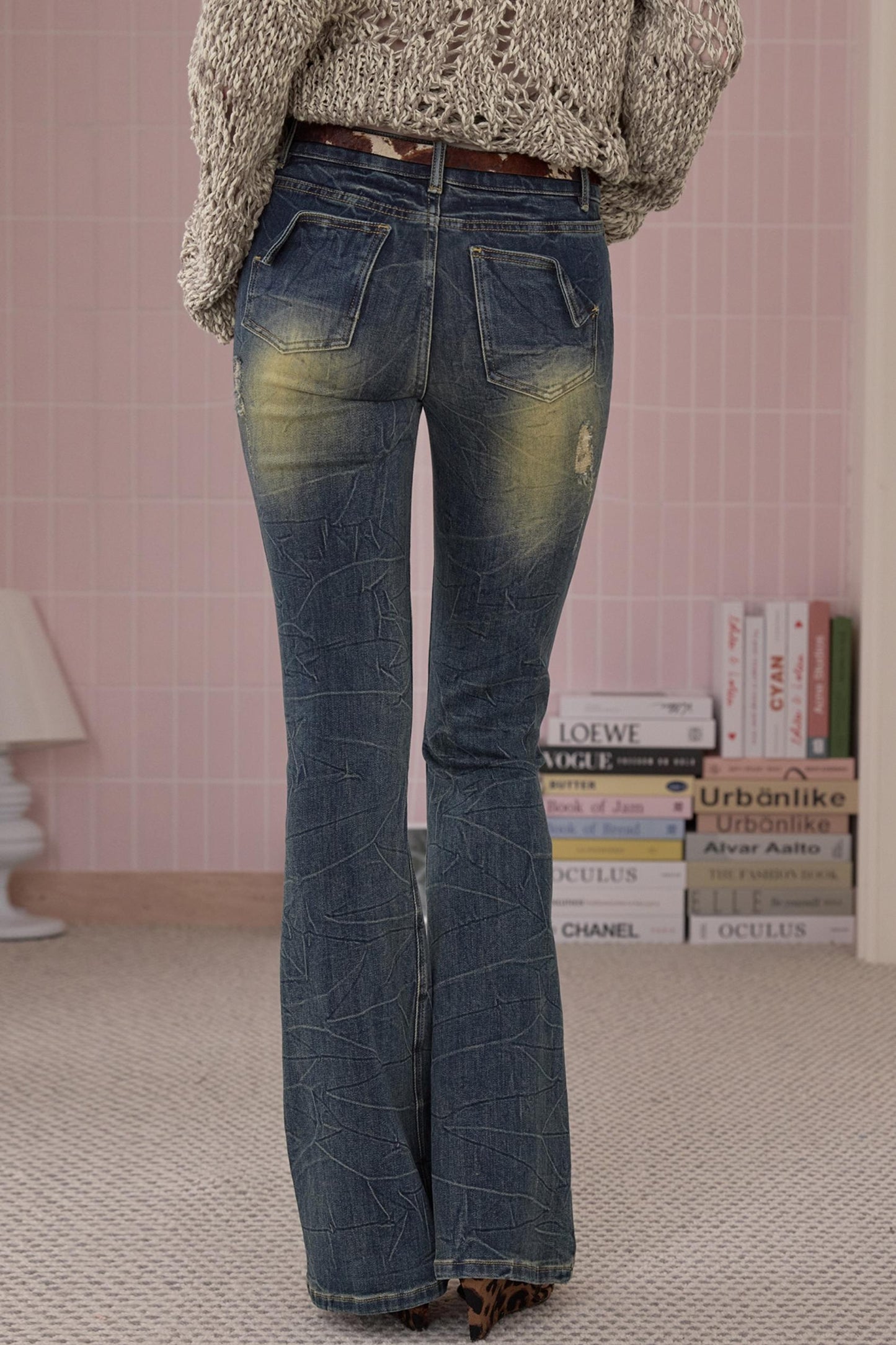 Retro Cool Ripped Tight Jeans