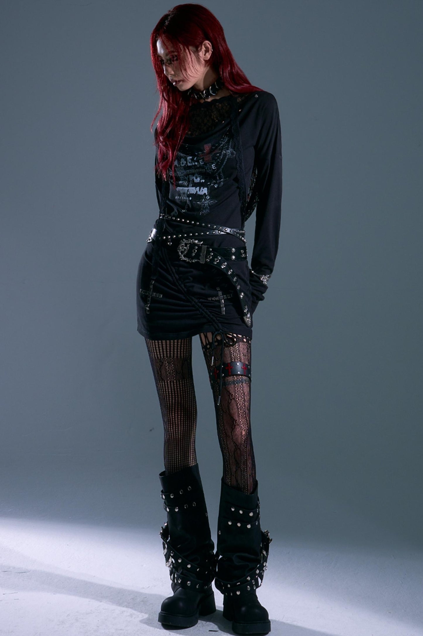 Punk Swing Lace Dress