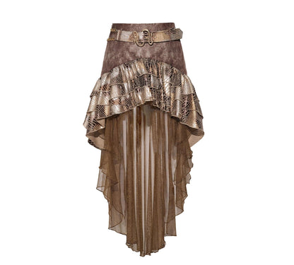 Gilded Snake Low-Waisted Skirt