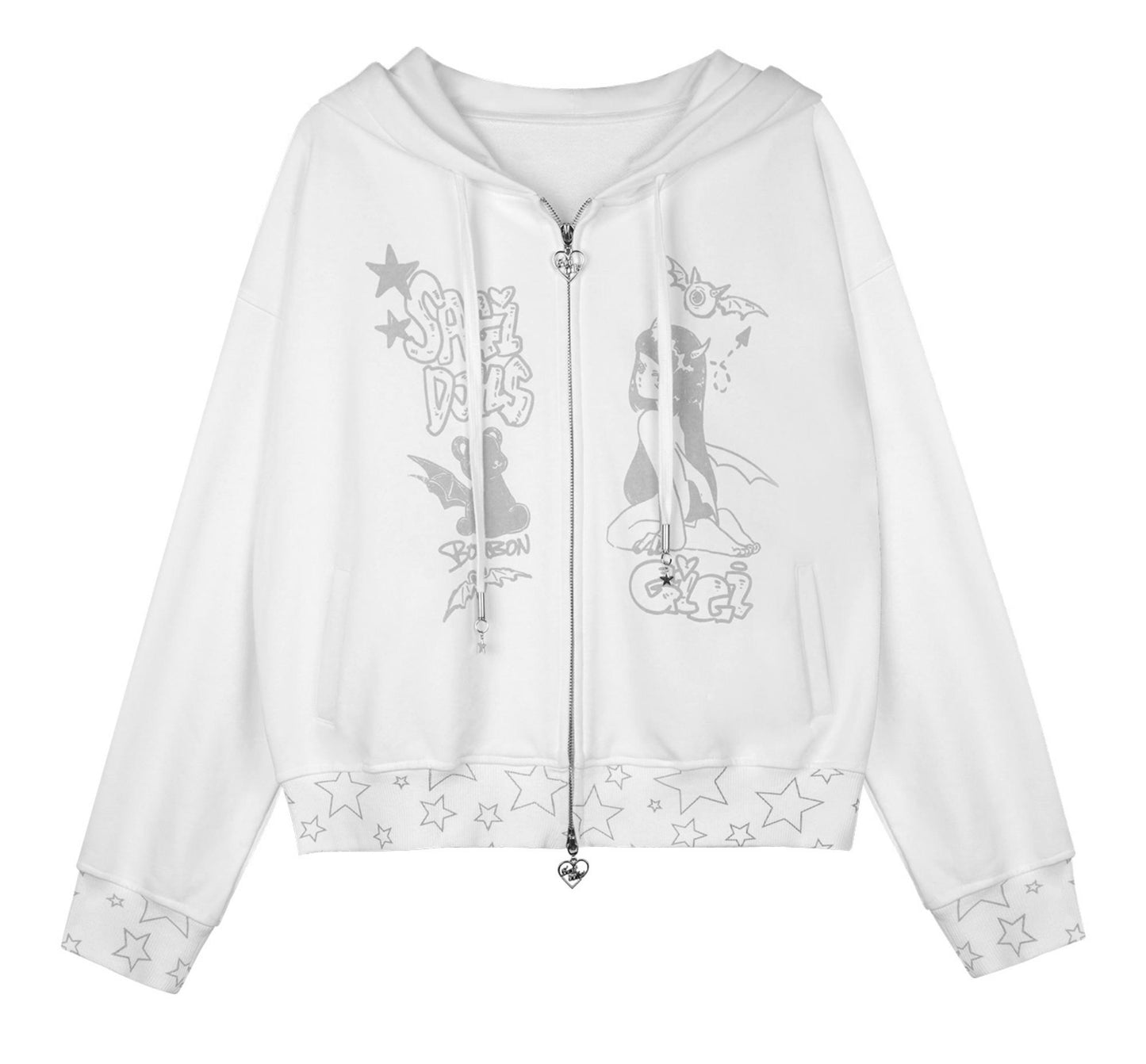 Angel Wings Graffiti Hooded Sweatshirt