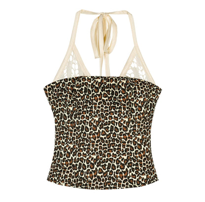 Original Light Layered Leopard Print Skirt Set-Up