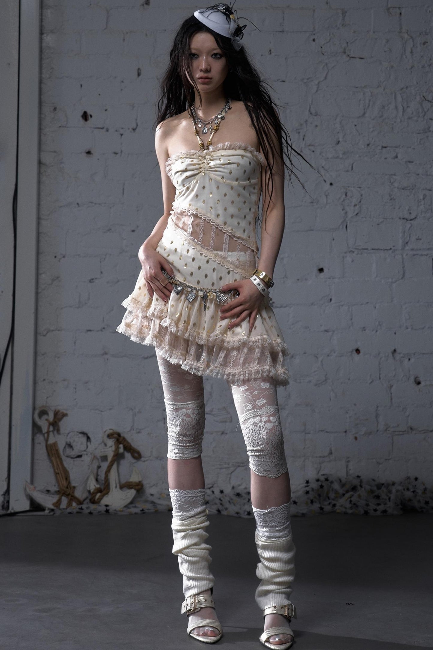 Lace Polka Dot Dress