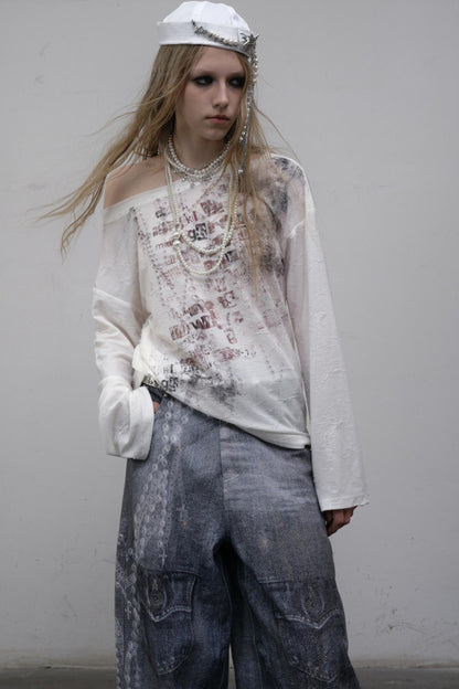 Slouchy One-Shoulder Tee