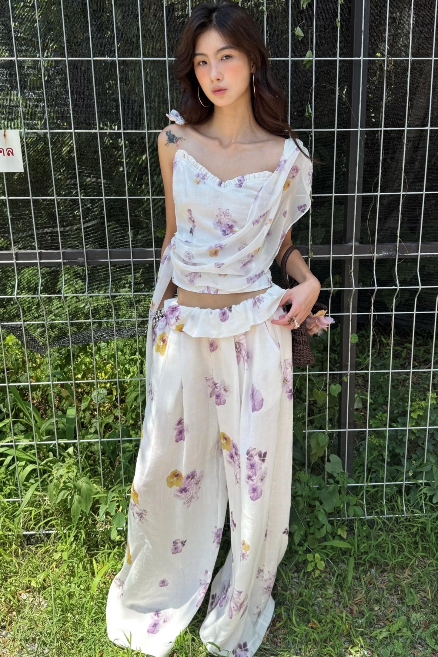 Breeze Chiffon Wide Leg Set-Up