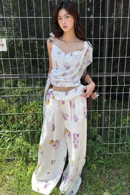 Breeze Chiffon Wide Leg Set-Up