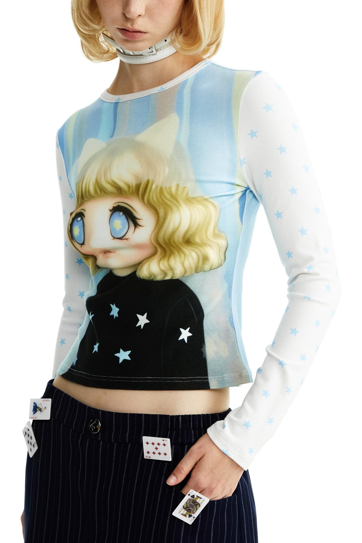 Cotton Little Girl Cartoon T-shirt