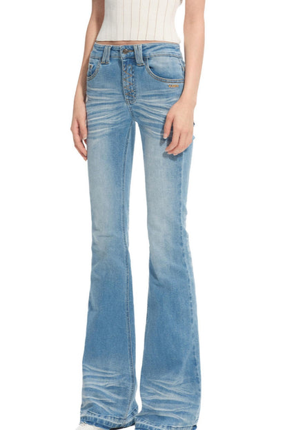 Stretch Slimming Bootcut Jeans