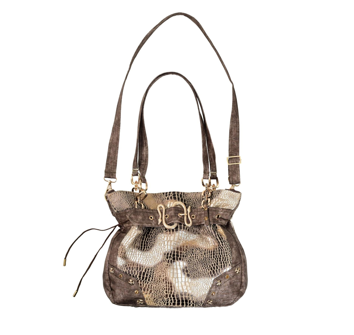 Snake Print Armpit Bag
