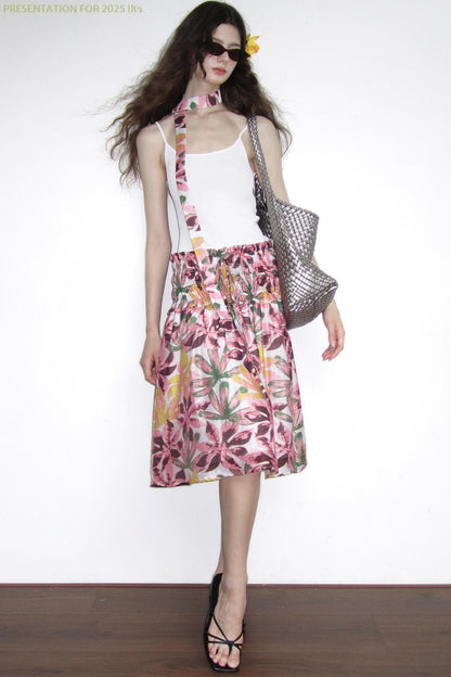 Vintage Garden Tencel Hemp Skirt