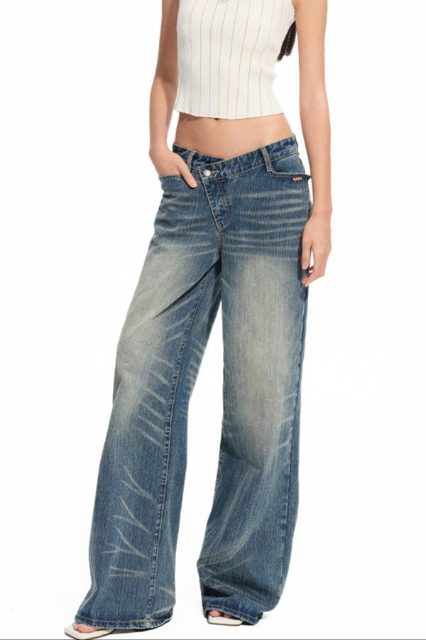 Blue Spring Straight Jeans