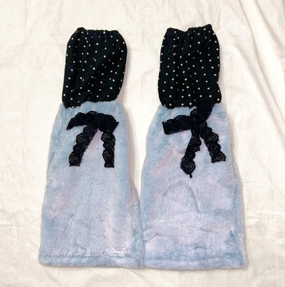 Plush Polka Dot Socks Cover