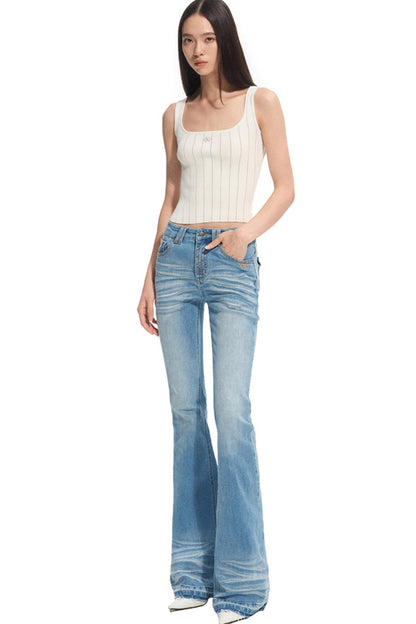 Stretch Slimming Bootcut Jeans