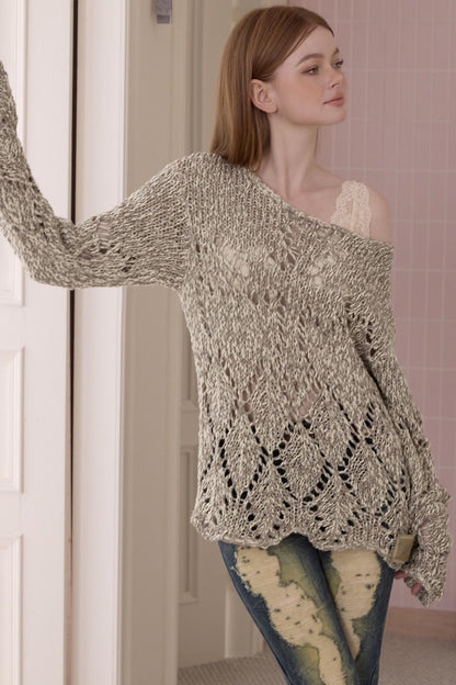 Sweet Cool Fashion Cutout Sweater