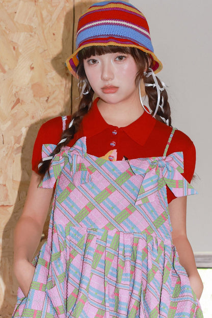 Colorful Stripe Crochet Hat