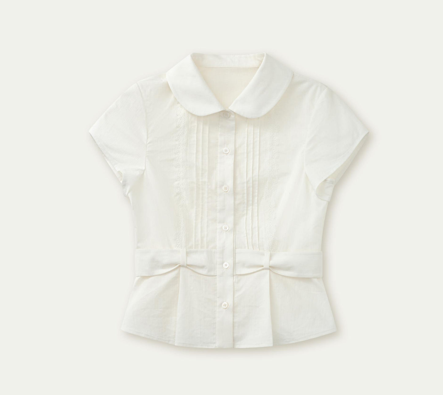 Polka Dot White Bow Girl Shirt