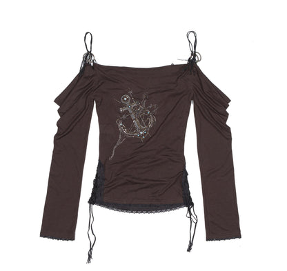 Retro Strapless Sunscreen T-Shirt