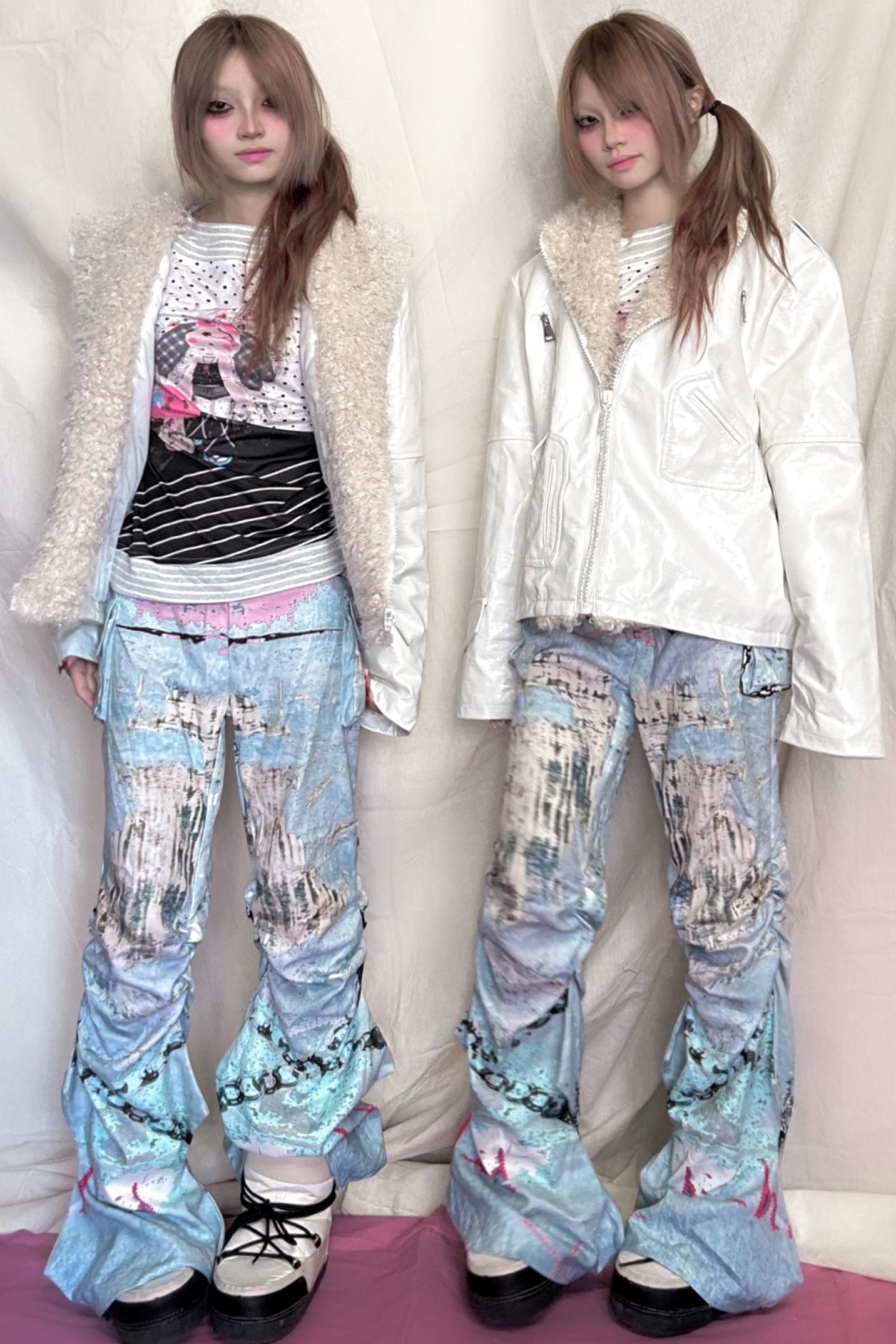 Original Graffiti Pleated Trousers