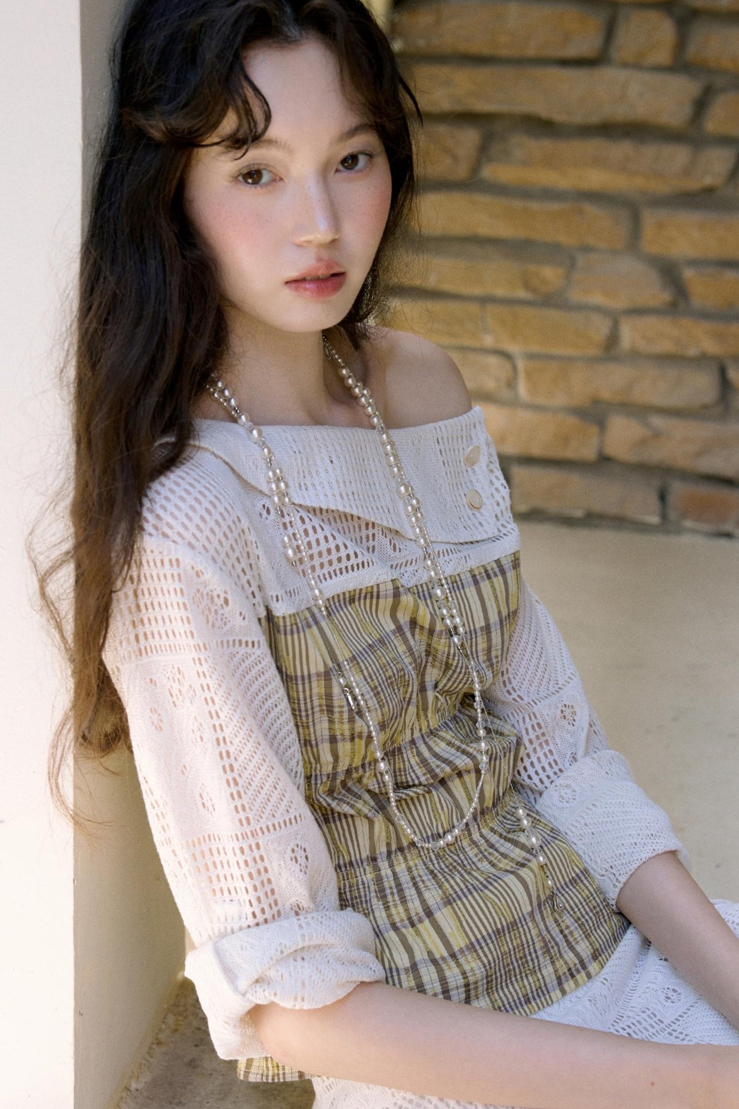 Apricot Yellow Bohemian Top Skirt Set-Up