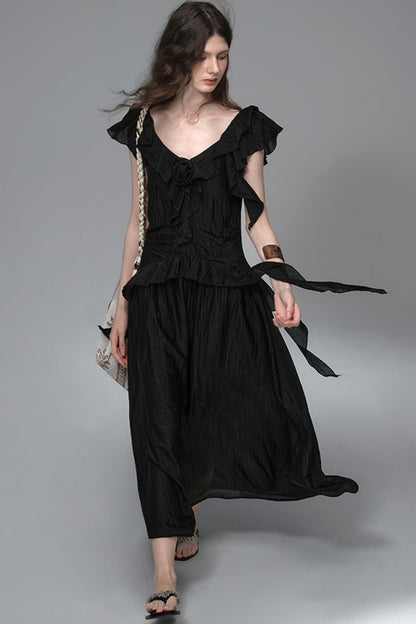 Mandala Flower Pleated Dress