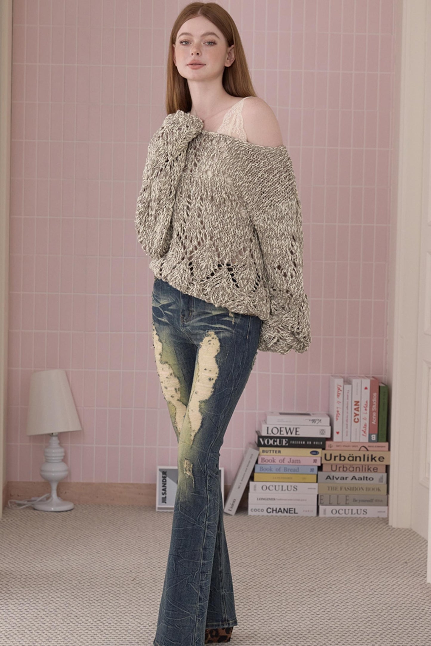 Retro Cool Ripped Tight Jeans