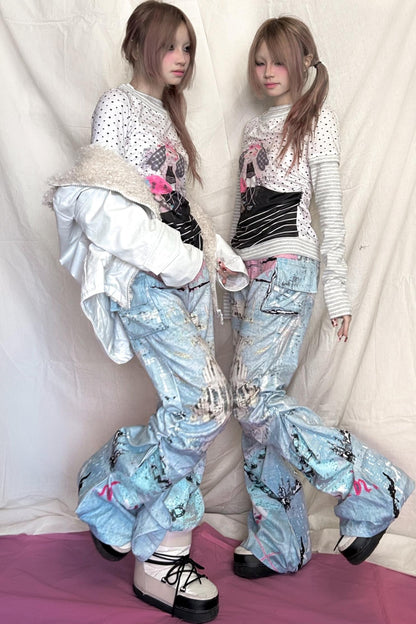 Original Graffiti Pleated Trousers