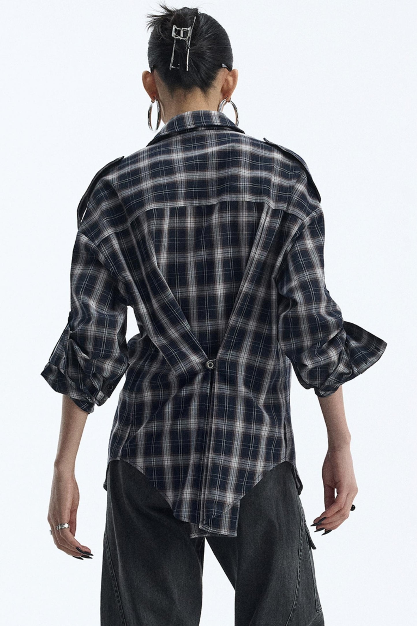 Vintage Black Lapel Shirt