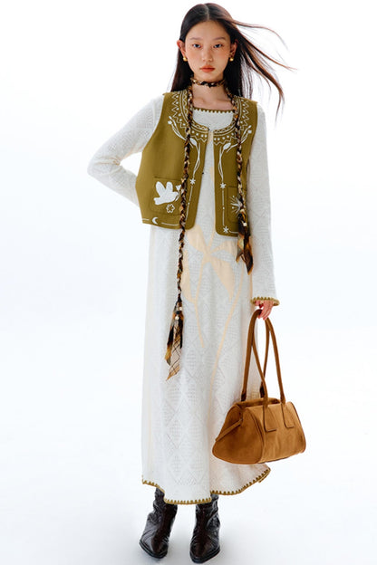 Original Cliff Flower Knit Dress